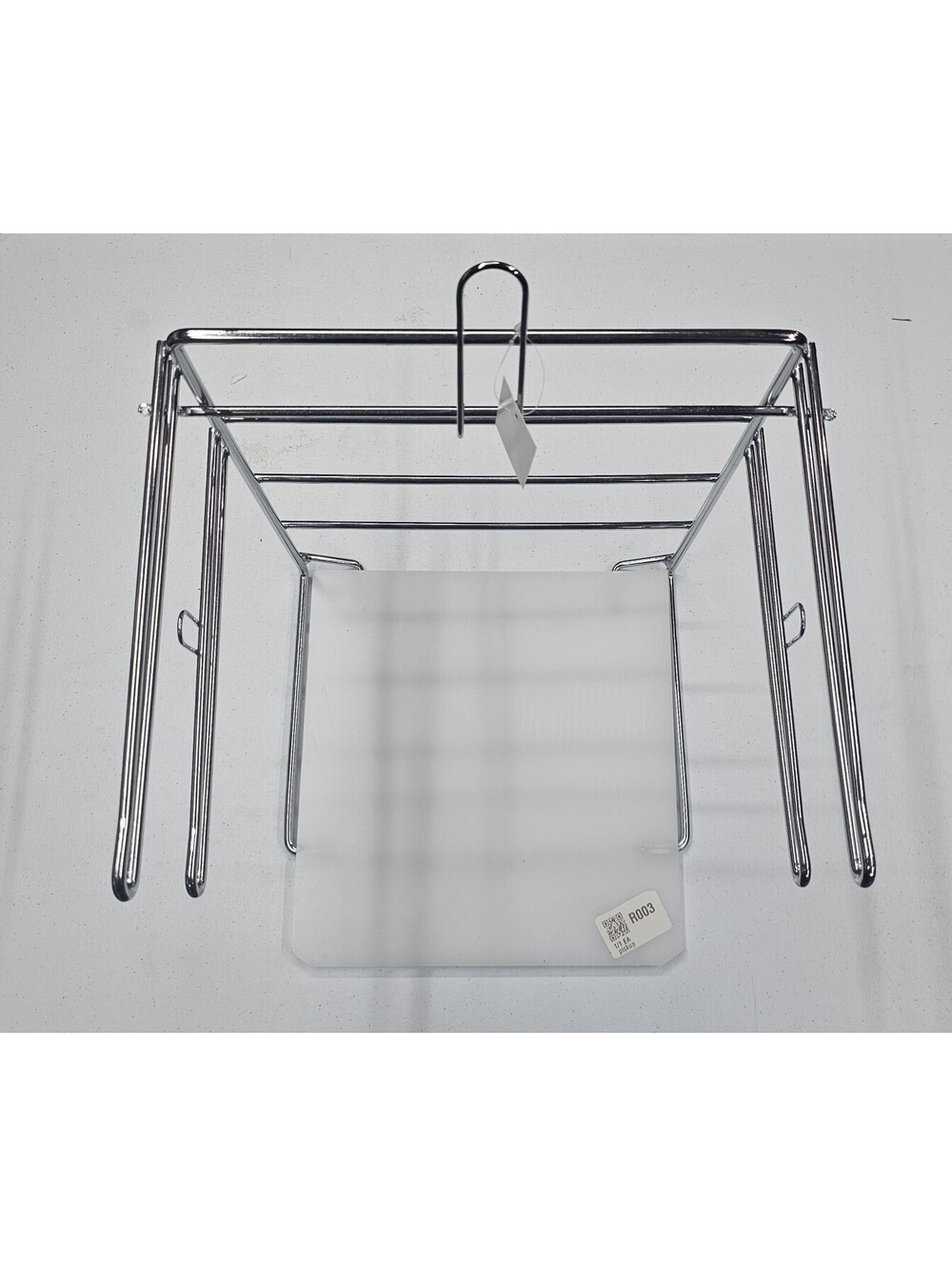 New Chrome T-Shirt Plastic Grocery Bag Dispenser Stand Countertop Holder Rack